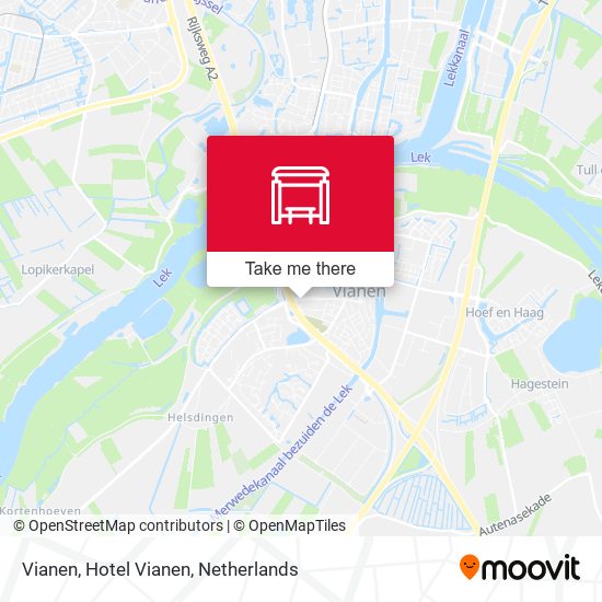 Vianen, Hotel Vianen map
