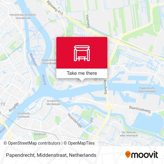 Papendrecht, Middenstraat Karte