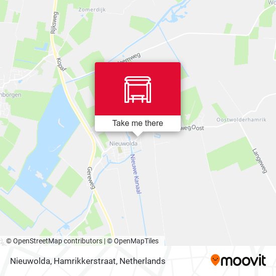 Nieuwolda, Hamrikkerstraat map