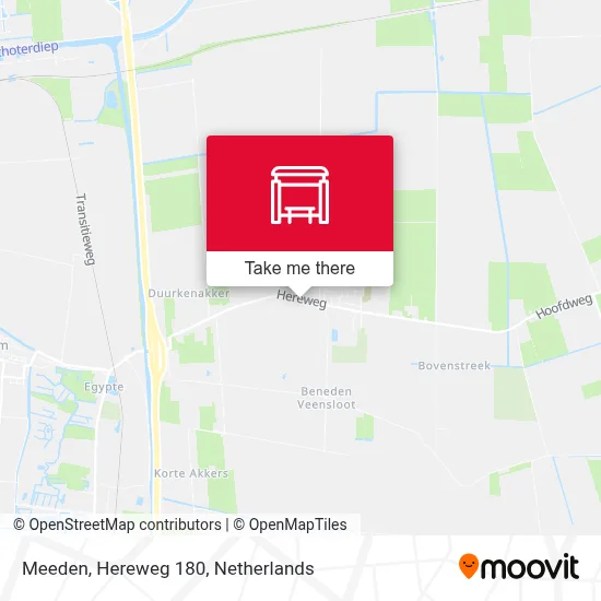 Meeden, Hereweg 180 map