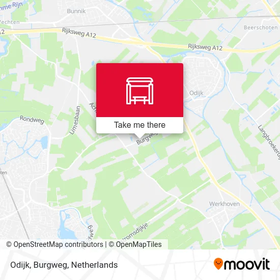 Odijk, Burgweg map