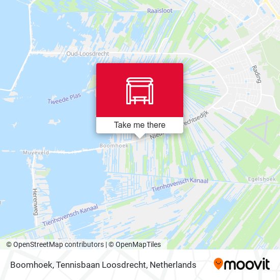 Boomhoek, Tennisbaan Loosdrecht map
