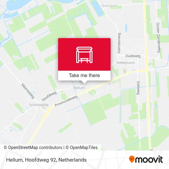 Hellum, Hoofdweg 92 map