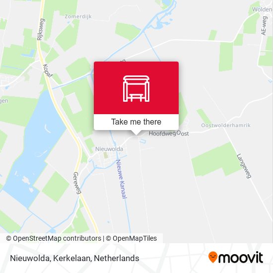 Nieuwolda, Kerkelaan map