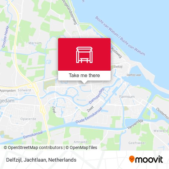 Delfzijl, Jachtlaan map