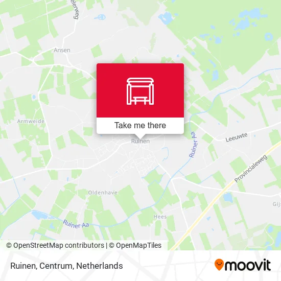 Ruinen, Centrum map