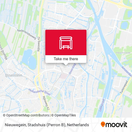 Nieuwegein, Stadshuis (Perron B) map