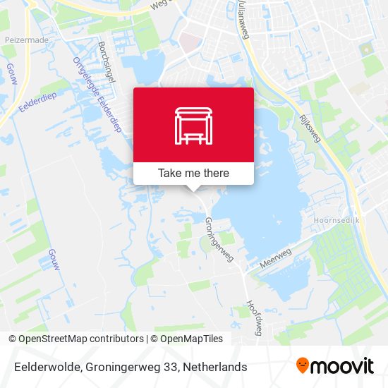 Eelderwolde, Groningerweg 33 map