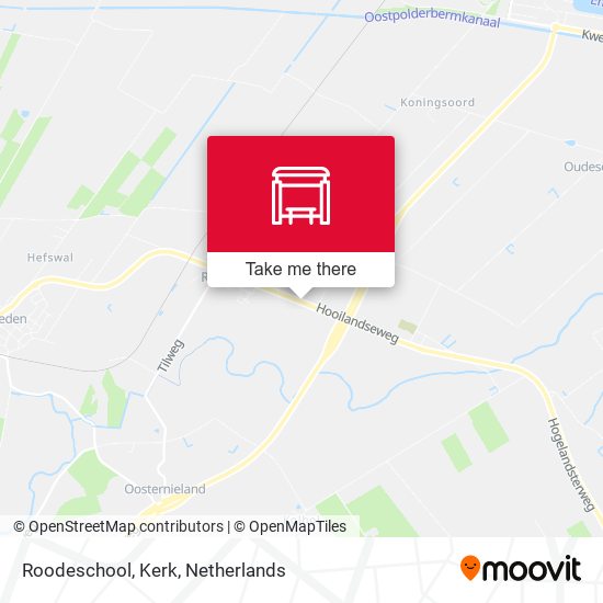 Roodeschool, Kerk map