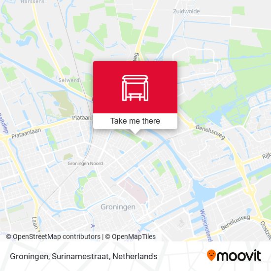 Groningen, Surinamestraat map