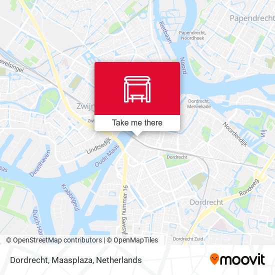 Dordrecht, Maasplaza map