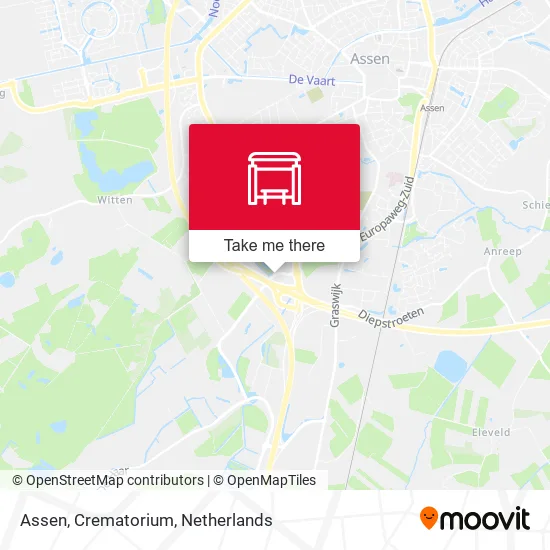 Assen, Crematorium map