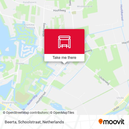 Beerta, Schoolstraat map