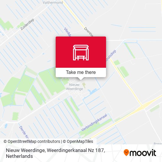 Nieuw Weerdinge, Weerdingerkanaal Nz 187 map