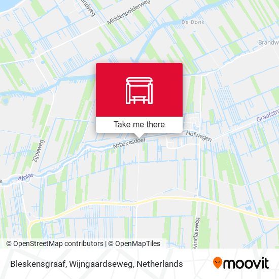 Bleskensgraaf, Wijngaardseweg map