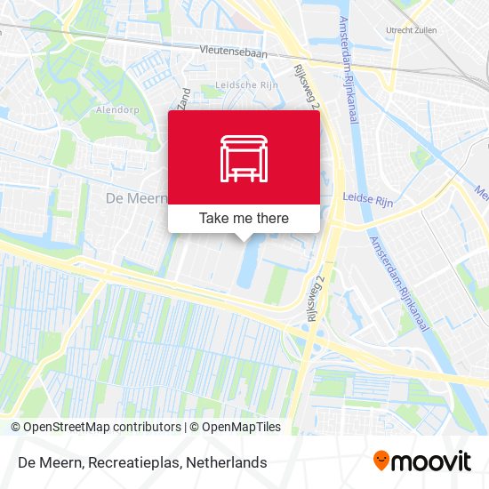 De Meern, Recreatieplas map