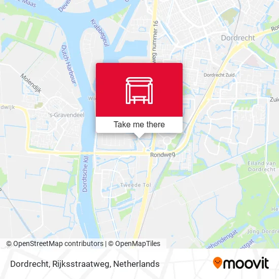 Dordrecht, Rijksstraatweg map