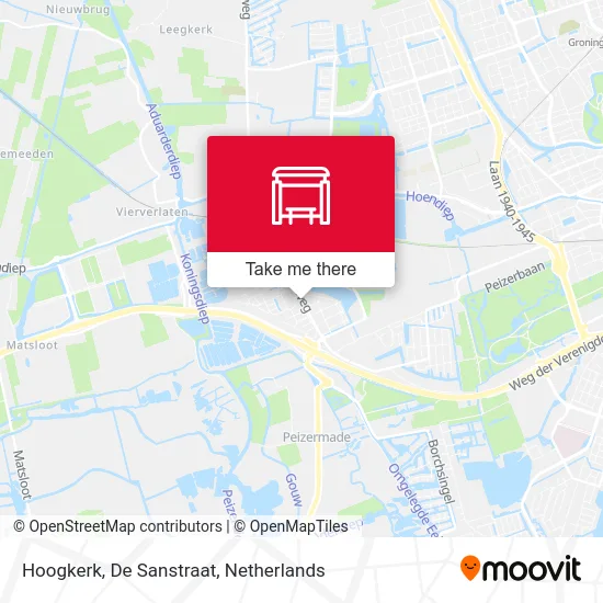 Hoogkerk, De Sanstraat map