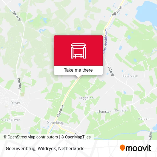 Geeuwenbrug, Wildryck map