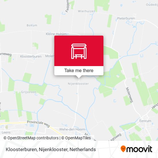 Kloosterburen, Nijenklooster map