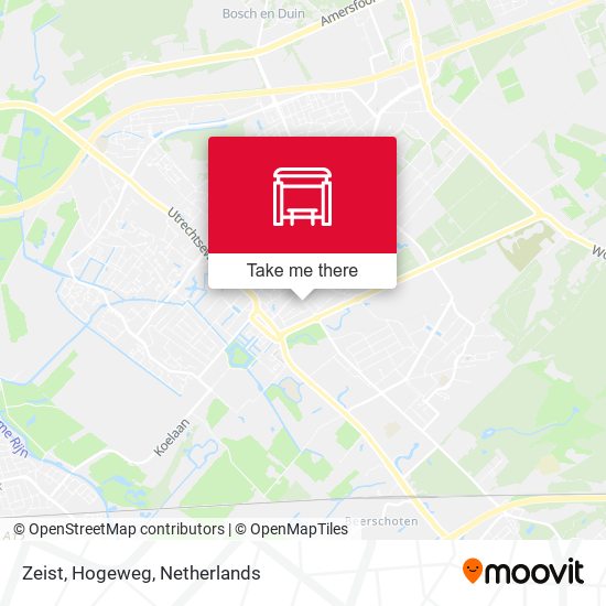 Zeist, Hogeweg map