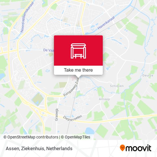 Assen, Ziekenhuis Karte