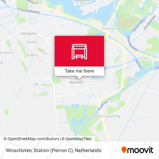 Winschoten, Station (Perron C) map