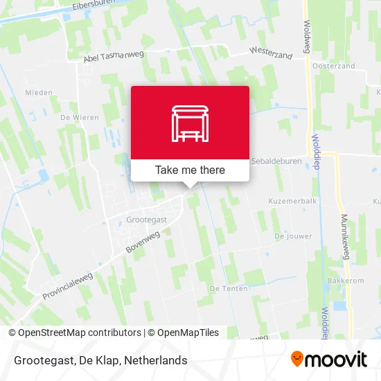 Grootegast, De Klap map