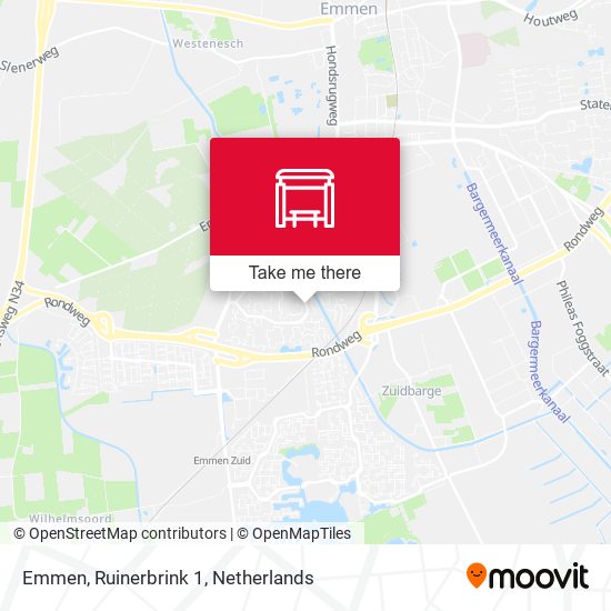 Emmen, Ruinerbrink 1 map