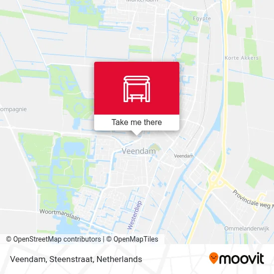 Veendam, Steenstraat map