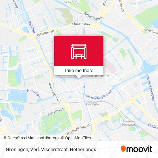 Groningen, Verl. Visserstraat map