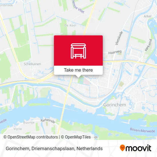 Gorinchem, Driemanschapslaan map