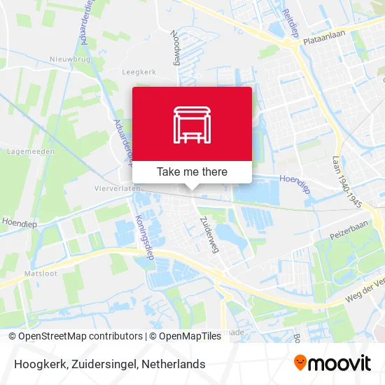 Hoogkerk, Zuidersingel map