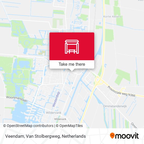 Veendam, Van Stolbergweg Karte