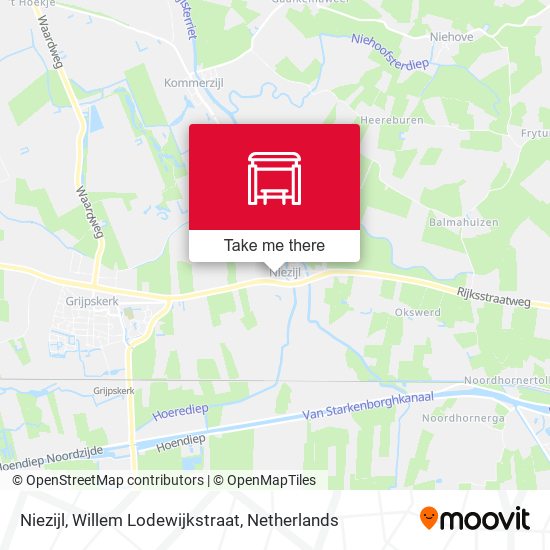 Niezijl, Willem Lodewijkstraat map