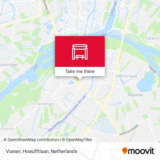 Vianen, Hoeufftlaan map