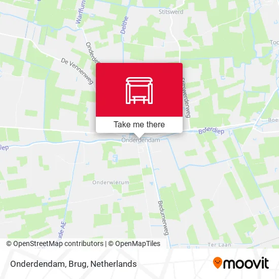 Onderdendam, Brug map