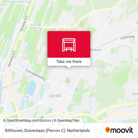 Bilthoven, Duivenlaan (Perron C) map
