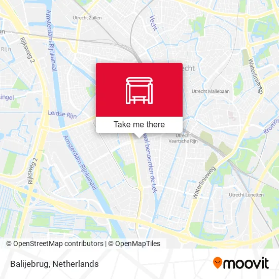 Balijebrug map