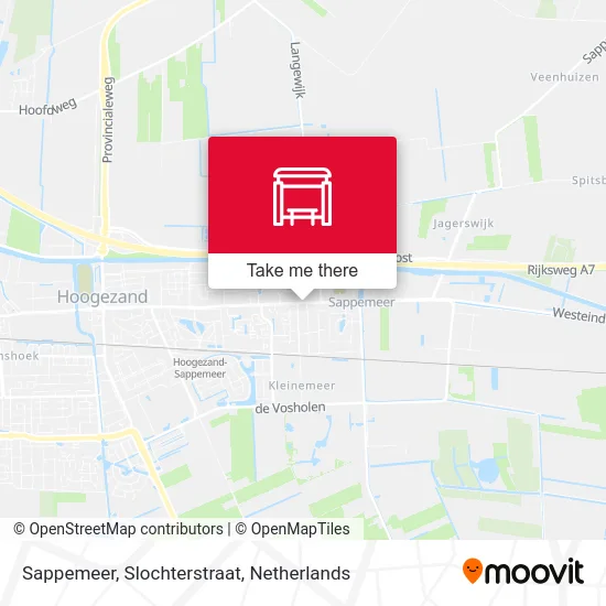 Sappemeer, Slochterstraat map