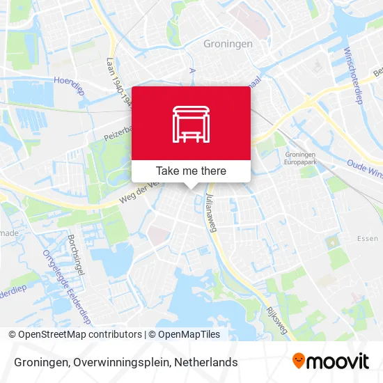 Groningen, Overwinningsplein map