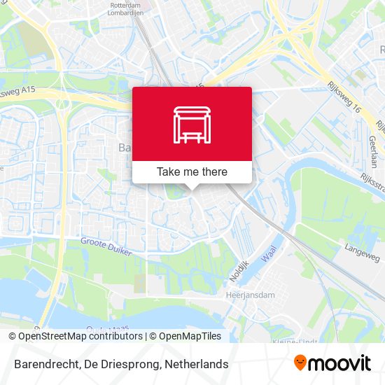 Barendrecht, De Driesprong map