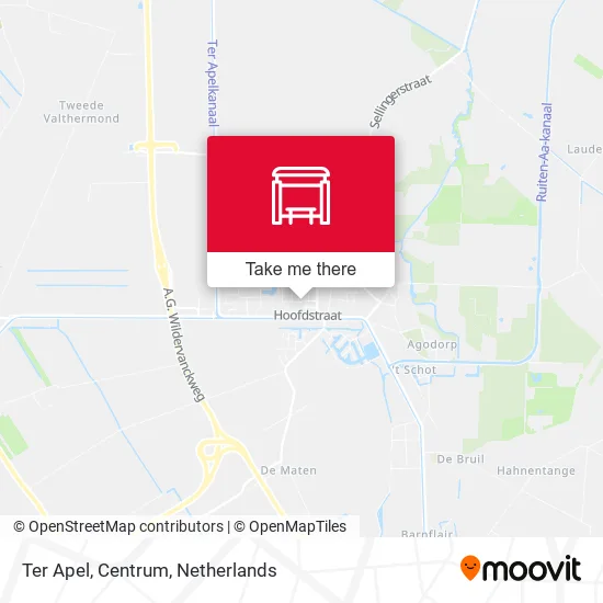 Ter Apel, Centrum map