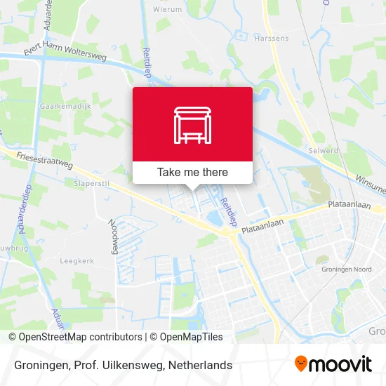 Groningen, Prof. Uilkensweg map