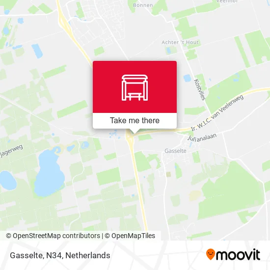 Gasselte, N34 map