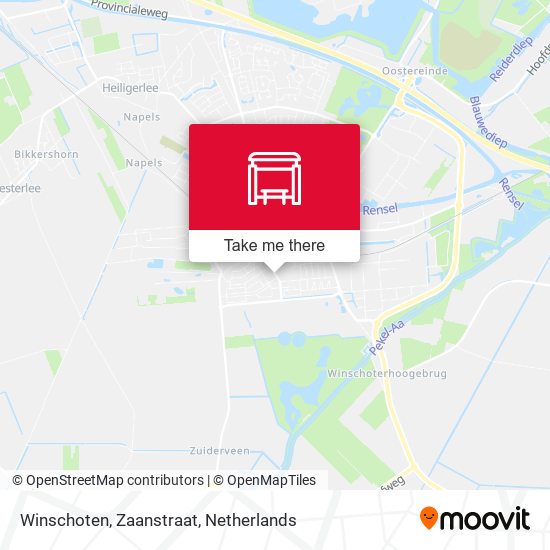 Winschoten, Zaanstraat map