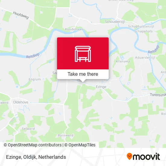 Ezinge, Oldijk map