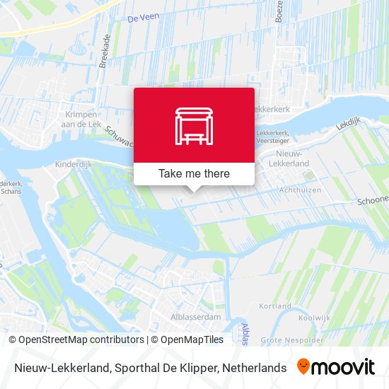 Nieuw-Lekkerland, Sporthal De Klipper map