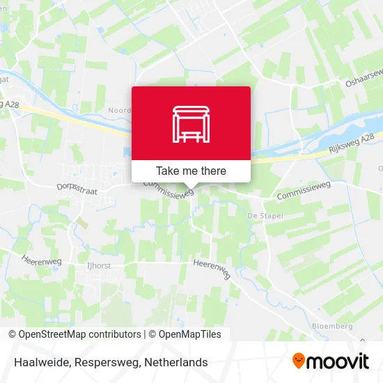 Haalweide, Respersweg Karte