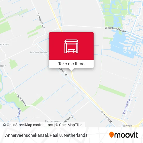Annerveenschekanaal, Paal 8 map